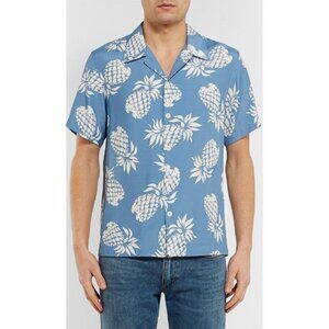 SANDRO PARIS Camp Collar Short-Sleeve Shirt - Men's XL